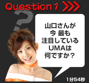 Q1 �R�����񂪍��ł����ڂ��Ă���UMA�͉��ł����H1��54�b